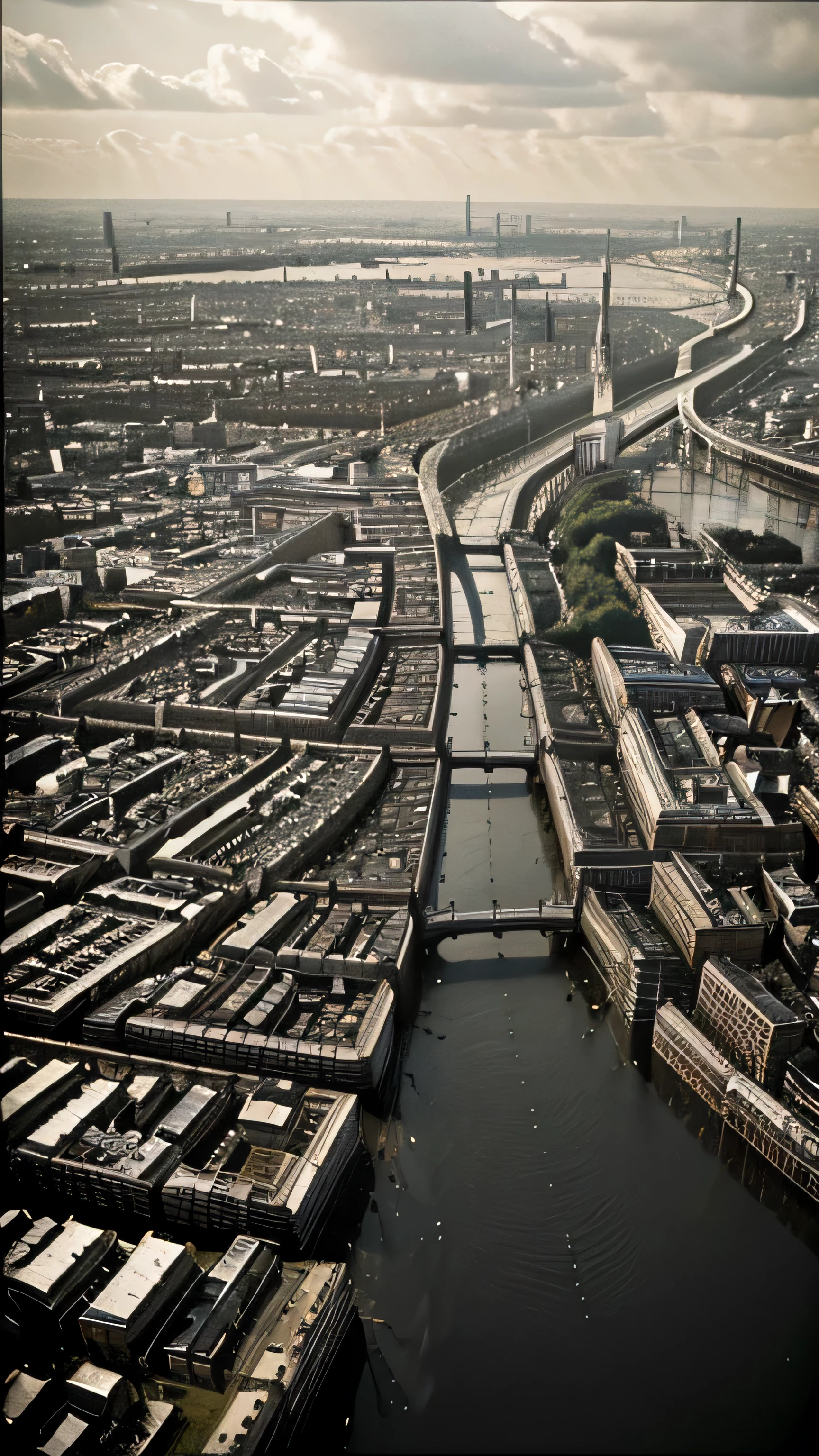 Great London Flood of 1928, drowning the cit, 8k, high quality, close up