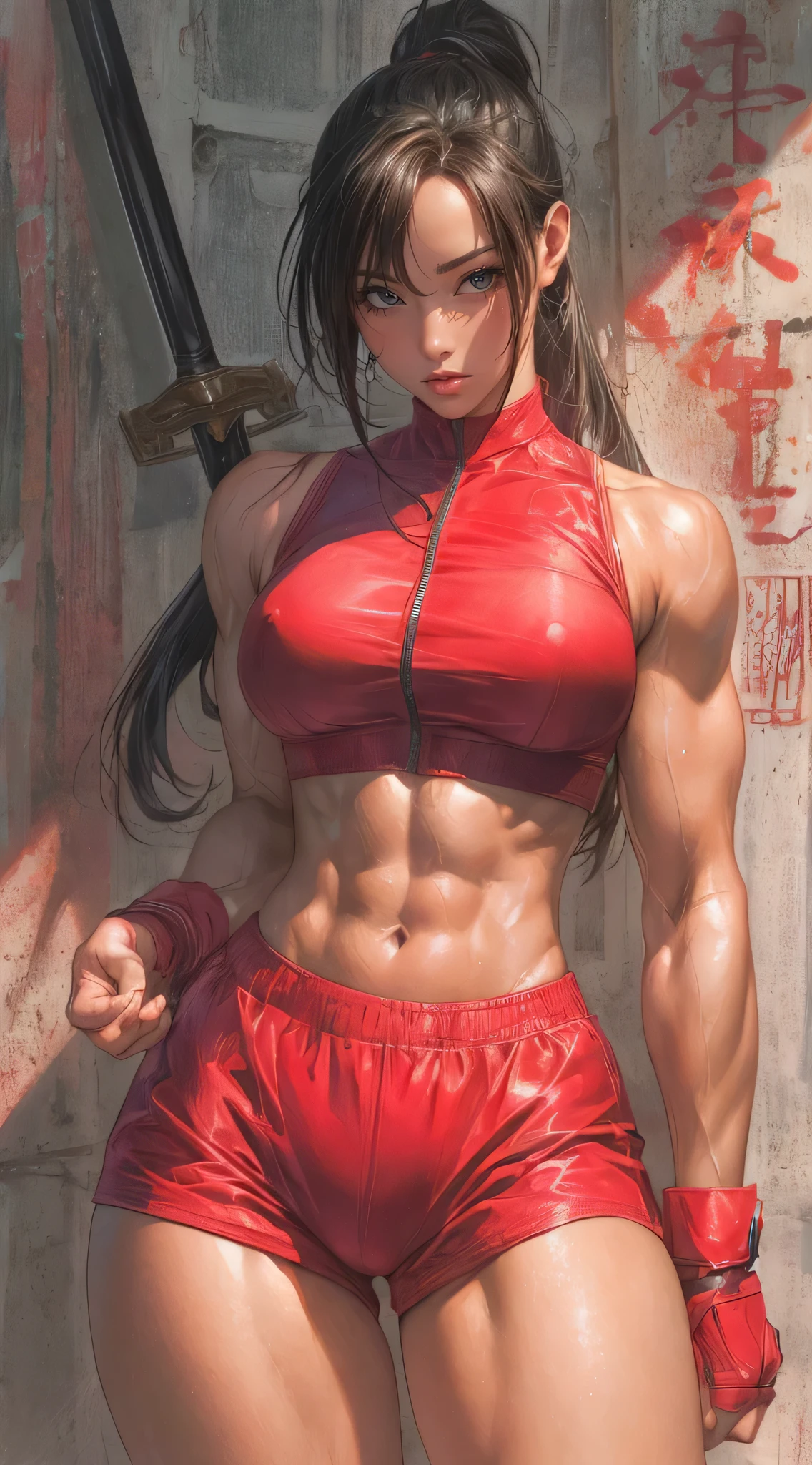 (best quality, masterpiece:1.2), illustration by stanley lau (artgerm), perfect body, hyperfeminine curves