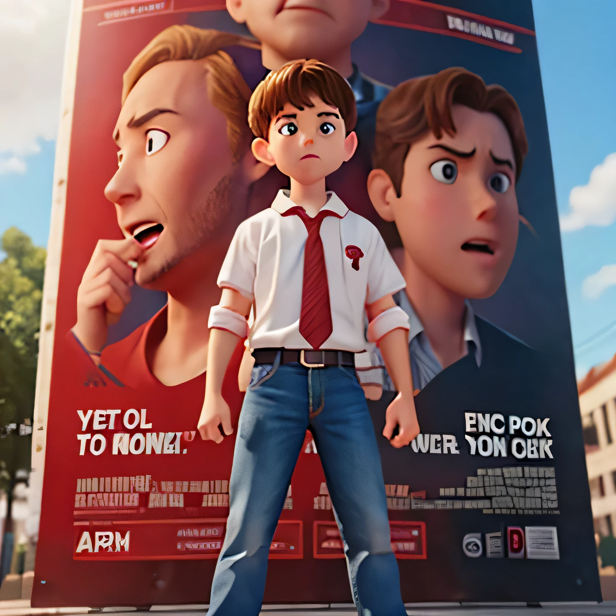 a poster for a movie about a boy being bullied for not having a penis but then making a pact with the devil to have the biggest penis of all 