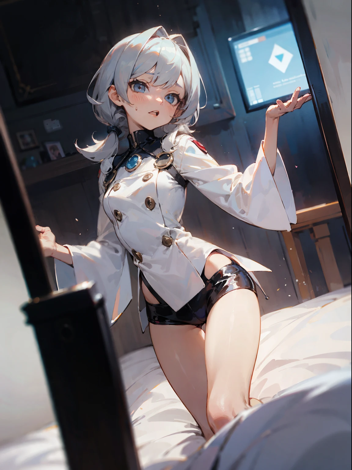 master part, extremery magnificent view, perspectiva, extremery melhor qualidade, CG detalhado da extremidade, Papel de parede 8K, high resolution, Rosto altamente detalhado, olhos altamente detalhados, anatomia perfeita, Pele super detalhada,
(Dynamic angle, dynamic pose:1.2), ao ar livre, parque, Tree and pond, (retrato, Foco nas pernas, corpo inteiro), (beautiful face, Olhos bonitos, beautiful legs:1.3),
1 girl, sozinho, (tampo preto, blue jeans:1.3), (skinny jeans:1.3), mangas compridas, medium breasts, cabelos loiros, cabelos longos, cabelos flutuantes, Cabelos lisos, testa aberta, (white sneakers:1.3), olhos azuis, (umbigo:0.8), magro, delgado, quadris largos, cintura fina