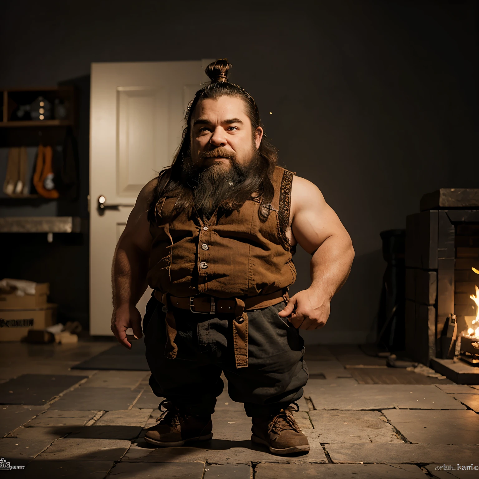 Pumped up dwarf Pixar model