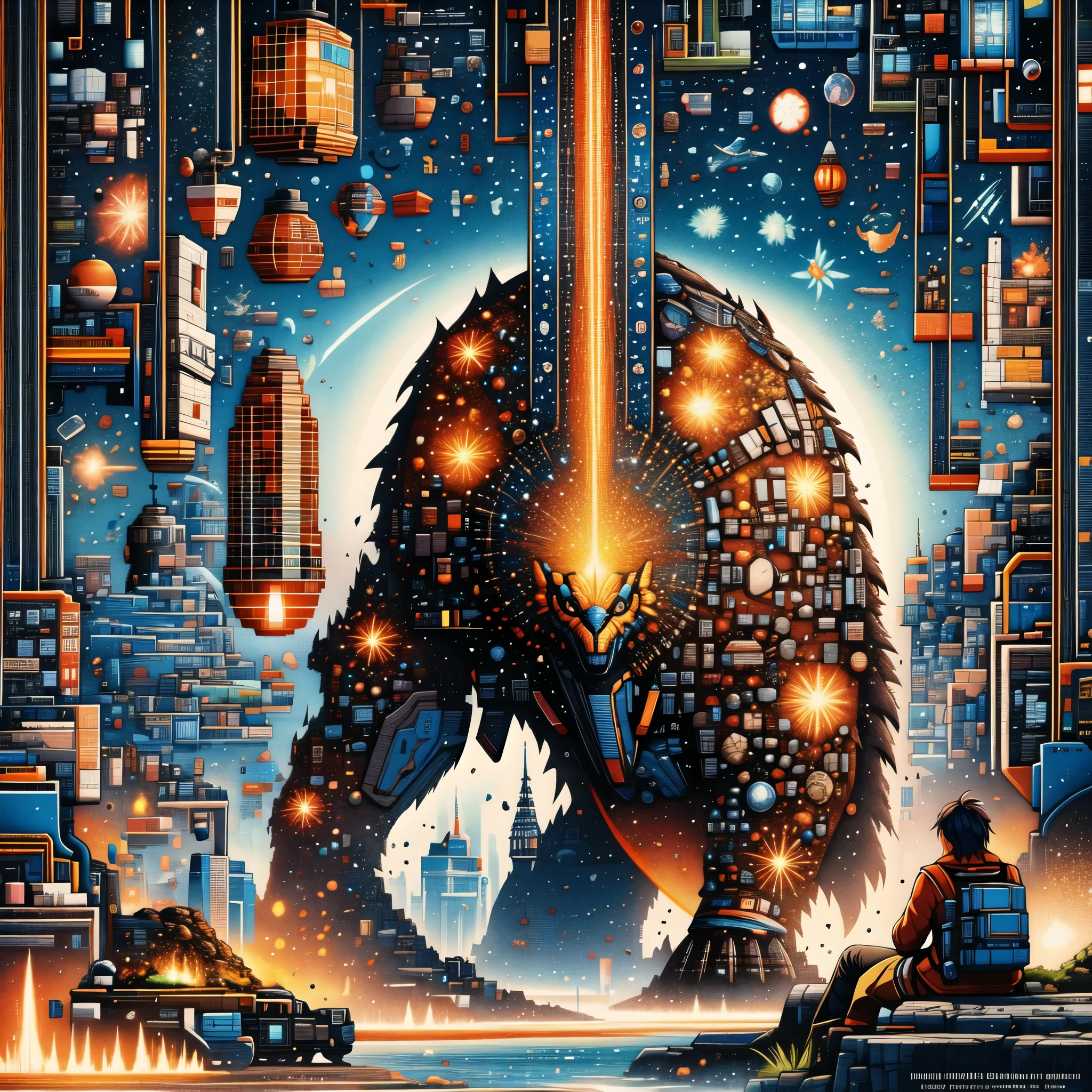 (best quality,8k,CG-render,wallsized image:1.2),the most beautiful artwork in the world,GITSKrystenR full-body shot looking at the camera, (National Science Foundation:0.75),vibrant colors in motion,intricate complexity,high level of detail,sharp focus,dramatic,Greg Rutkowski's photorealistic painting art