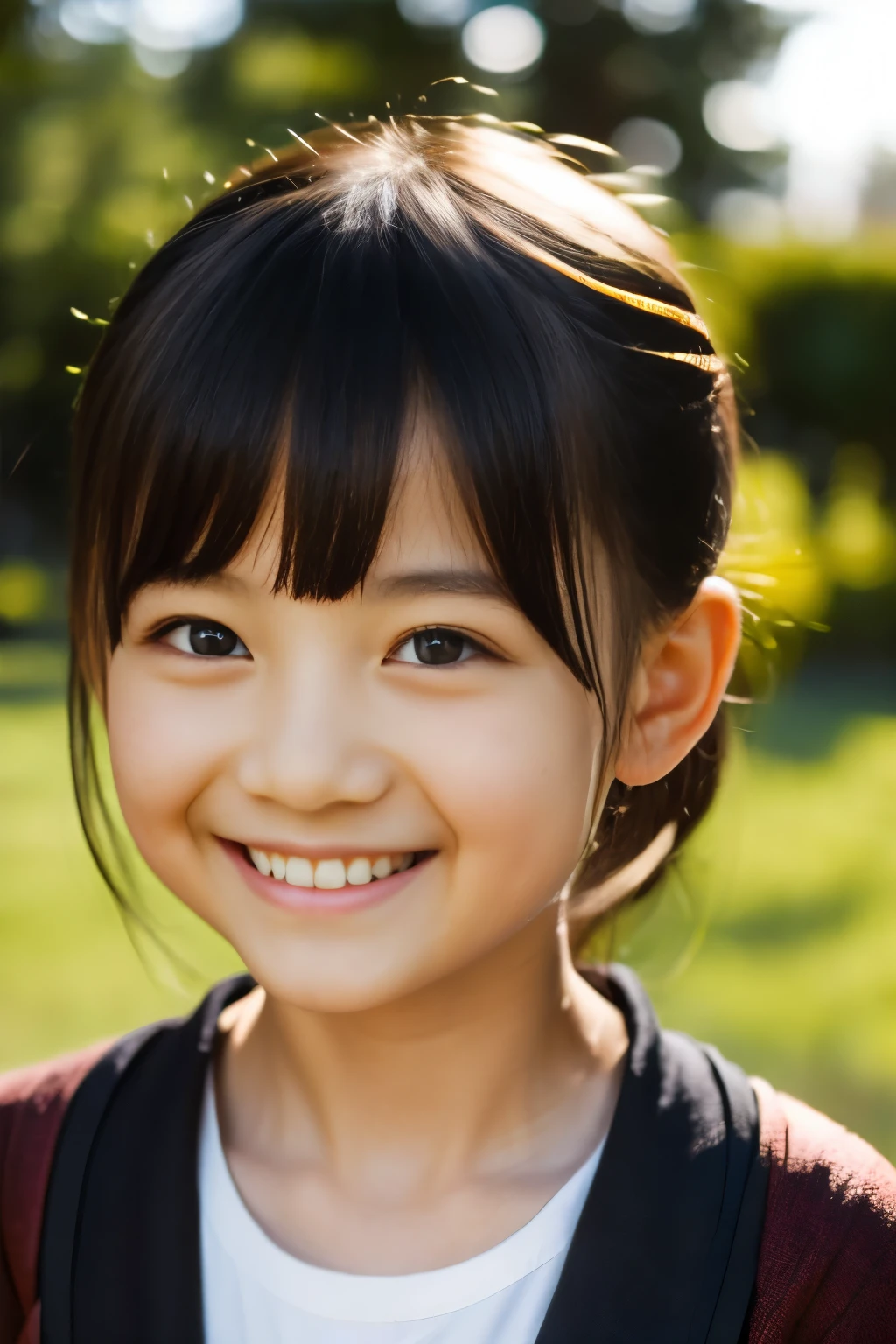 (highest quality, masterpiece), (beautiful６old japanese girl), (freckles:0.6), soft light, ponytail, clear face