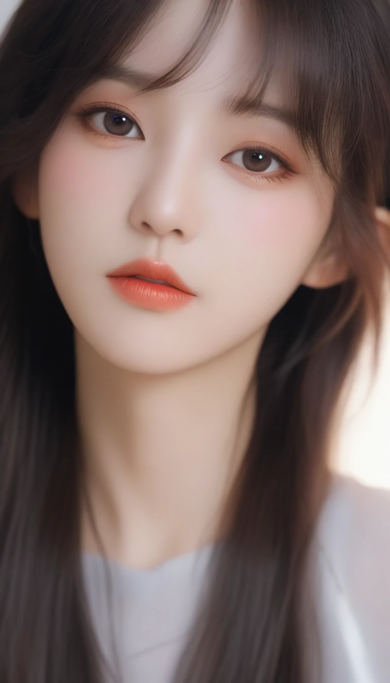 a close up of a woman with long hair wearing a dress, gorgeous young korean woman, beautiful young korean woman, cai xukun, beautiful south korean woman, dilraba dilmurat, yanjun chengt, gorgeous chinese model, ruan jia beautiful!, xision wu, sha xi, wenfei ye, xianxia, korean girl, xianxia fantasy