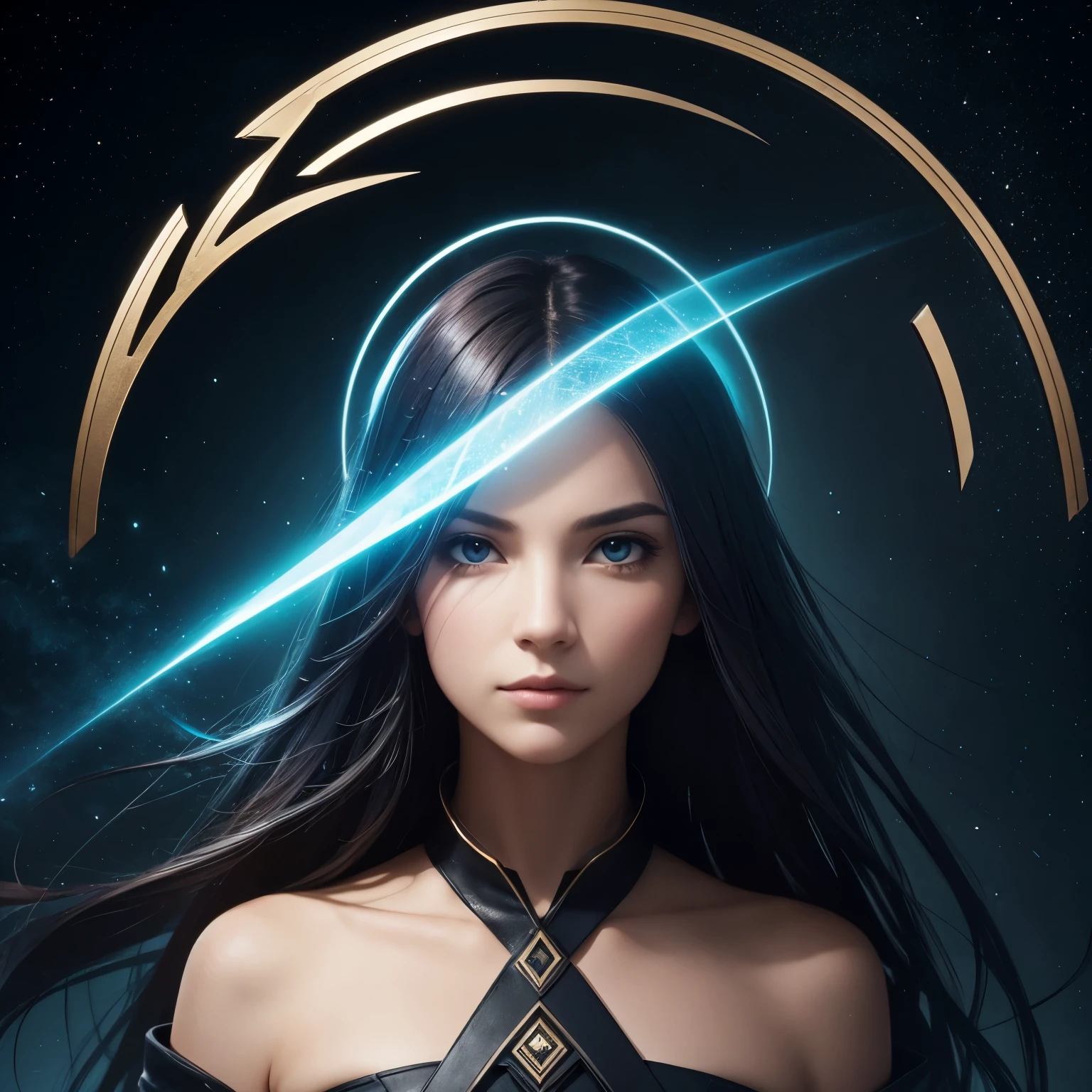 Create a profile photo with name inspiration "Arc, The enigmatic"