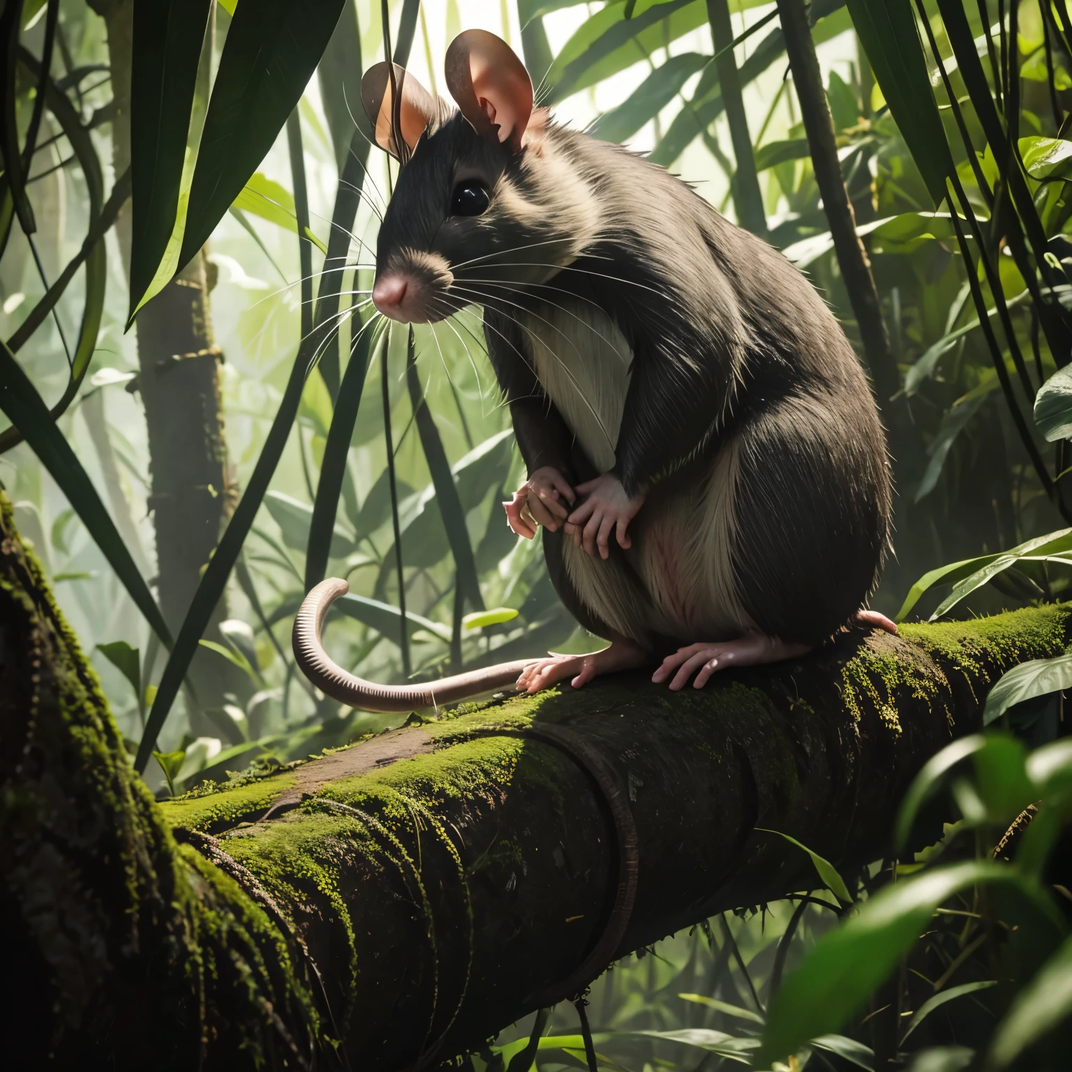 Rat loin in jungle