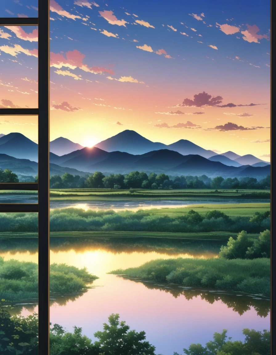 dusk landscape, sunset，pond，Put your arms by your sides, portrait, close up, looking at camera, best quality, Upper body, shirt, pond里的女人, Erica Campbell, Nikon d850 film stock photo 4 Kodak 400 camera f1.6 lenses rich colors ultra realistic textures natural light popular on artstation cinestill 800, (100mm lens), long hair