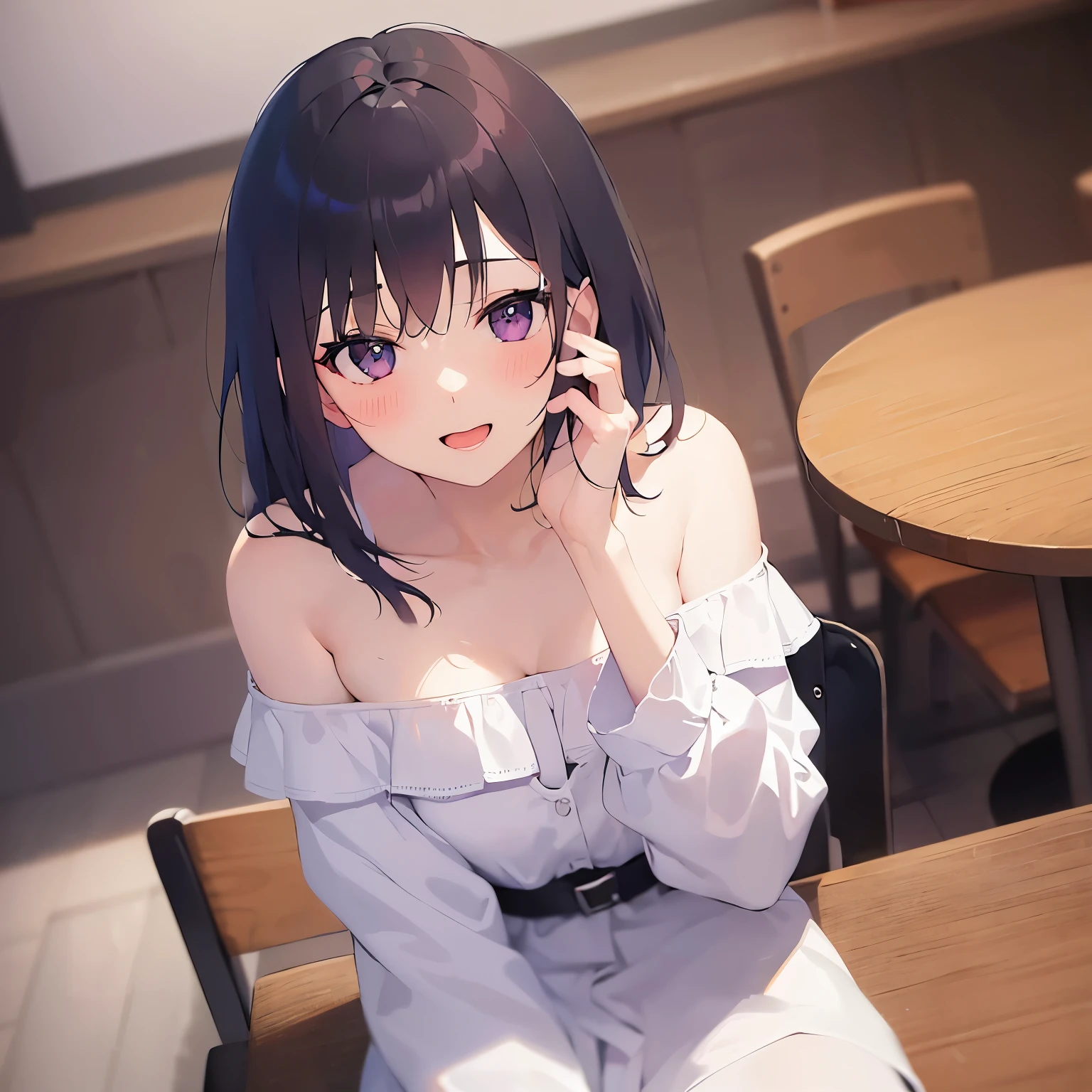 long black hair