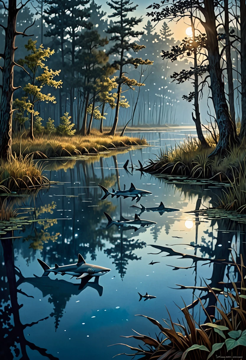(best quality,4k,8k,highres,masterpiece:1.2),ultra-detailed,(realistic,photorealistic,photo-realistic:1.37), vivid colors, HDR, studio lighting, extreme detail description, professional, bokeh, vibrant, striking, colorful animals, fantasy creatures, enchanting wildlife, magnificent wildlife scenery, magical animals, exotic animals, wonderland of animals, magical creatures, captivating animal kingdom, breathtaking animal portraits, dazzling animal display, surreal animal world, whimsical animal paradise, kaleidoscope of colors, animals in vibrant hues, explosion of colors, animals in vivid palettes, animals in radiant colors, animals in striking shades, mushroom animals, creatures made of mushrooms, mushroom-inspired beings, animals with mushroom patterns, fantastical mushroom creatures, mushroom wildlife, mushroom-infused animals, majestic crocodiles, graceful impala, majestic elephants, crocodiles in the wild, impala roaming free, elephants in their natural habitat, African plains, evening pond, animals gathering for a drink, animals quenching their thirst, animals in a peaceful oasis, serene twilight scene, tranquil African landscape, mesmerizing reflections, ethereal atmosphere, soft golden light, dramatic silhouettes, serene water surface, magical twilight colors, tranquil ambiance.