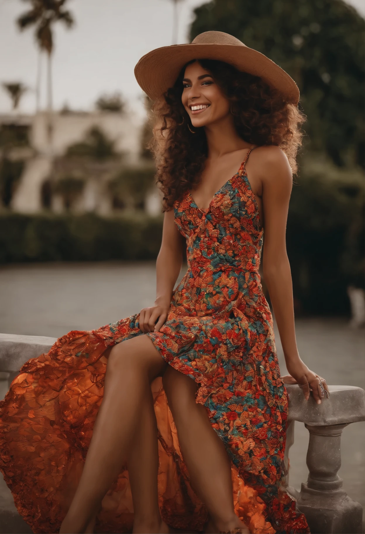 Jovem de vestido, Young Christian, vestido, tennis, cabelos longos preto, sorriso cativante 