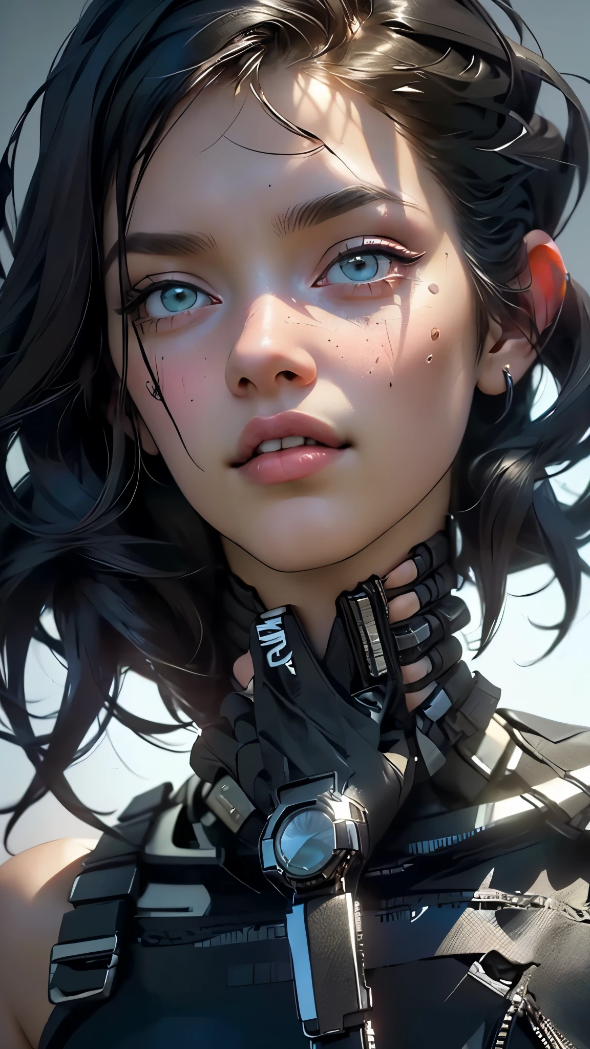 full body long shot:1.4, ((ultra detailed sensual and beautiful young woman)), sensual smile, with a tattoo on her arm and cheek, beautiful and modern hairstyle with a lock of pink hair, beautiful cyberpunk girl, beautiful face cyberpunk girl, dreamy, ((beautiful and detailed hair, soft and luminous:1.3)), dark environment, ultra-realistic 8k, cyberpunk 20 years old. or model girl, The portrait, Highly detailed 32k digital art, beautiful digital artwork, Cyborg Cyberpunk. pink, orange, cyan, brown colors, realistic digital art in 8k, soft neon lighting on the face and body, (( Highly detailed: 1.4), (( masterpiece )), ( Hyper detailed and beautiful: 1.3), (Photorealistic: 1.4)