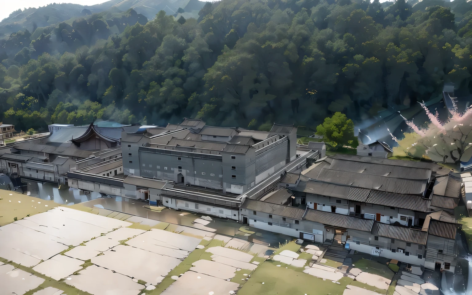 ancient building roof