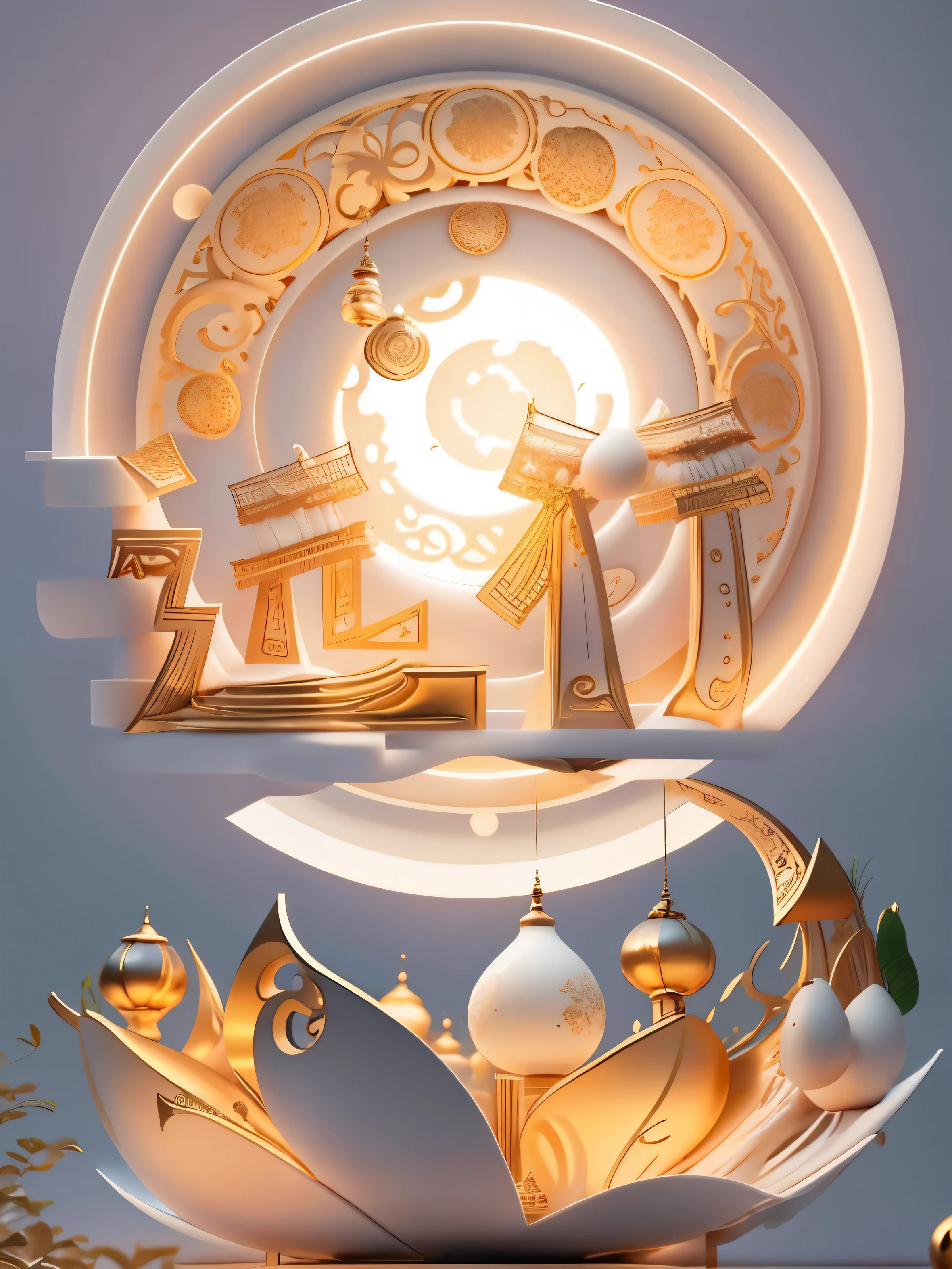 simple background:2,Super detailed,high quality,record, China,Seal Moon Coconut Milk,Leifeng Tower,Ray tracing,Beautiful Chinese style,mixer,golden curve