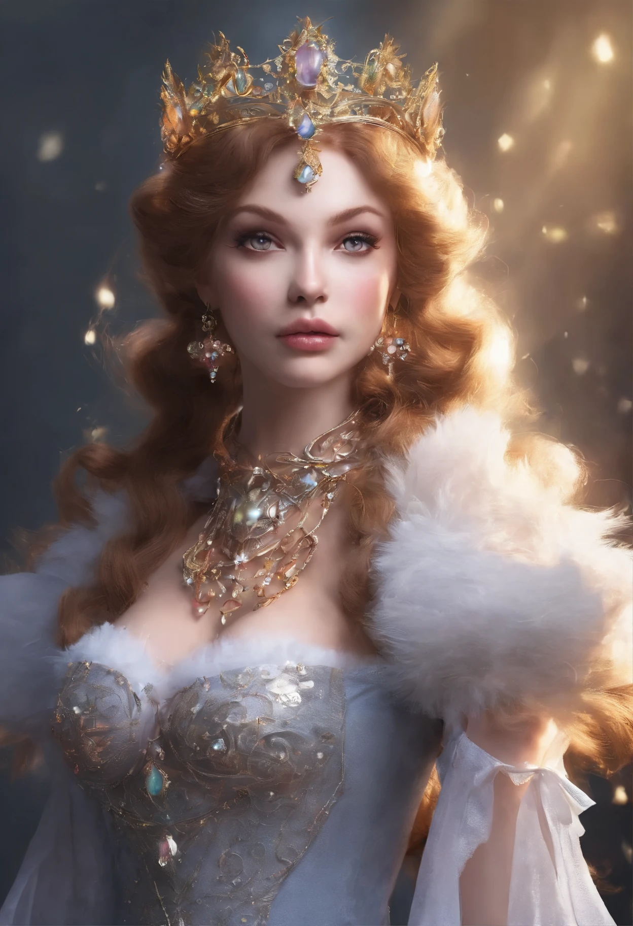 Queen , realistic , choker, (big breasts:1.4)、realistic,like reality,human