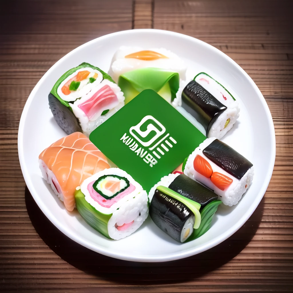 The business logo focuses on the culinary field of sushi, especially kimbab, with the business name "Locally Sushi" in the middle of the logo, the appearance is eyecatching and attractive, easy to remember and with a combination of soft colors