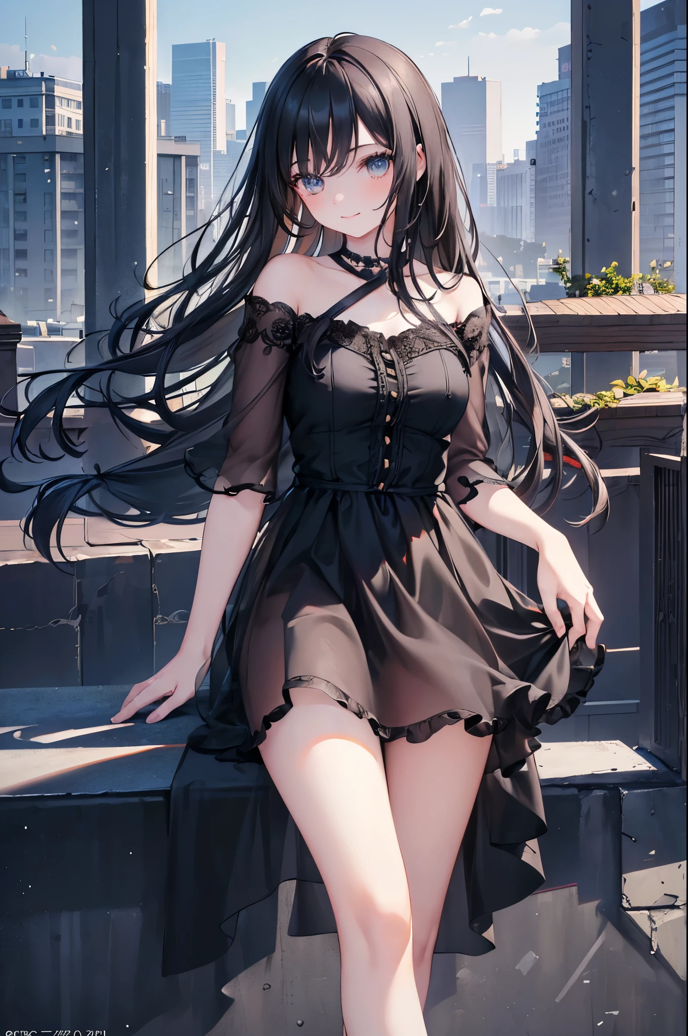 ((masterpiece, high quality)), Black-haired girl&#39;s profile, highteen, 18-year-old, Idol, stage costume, smile, big black eyes, pretty face, long straight hair, masterpiece, background is white, Depth of the bounds written, ((8k, RAW photo, highest quality, masterpiece), Professional photos with high-definition RAW color photos, (realistic, photorealism:1. 37), (highest quality), (best shadow), (Best Illustration), ultra high resolution, High-definition CG integrated 8K wallpaper, Physically based rendering,