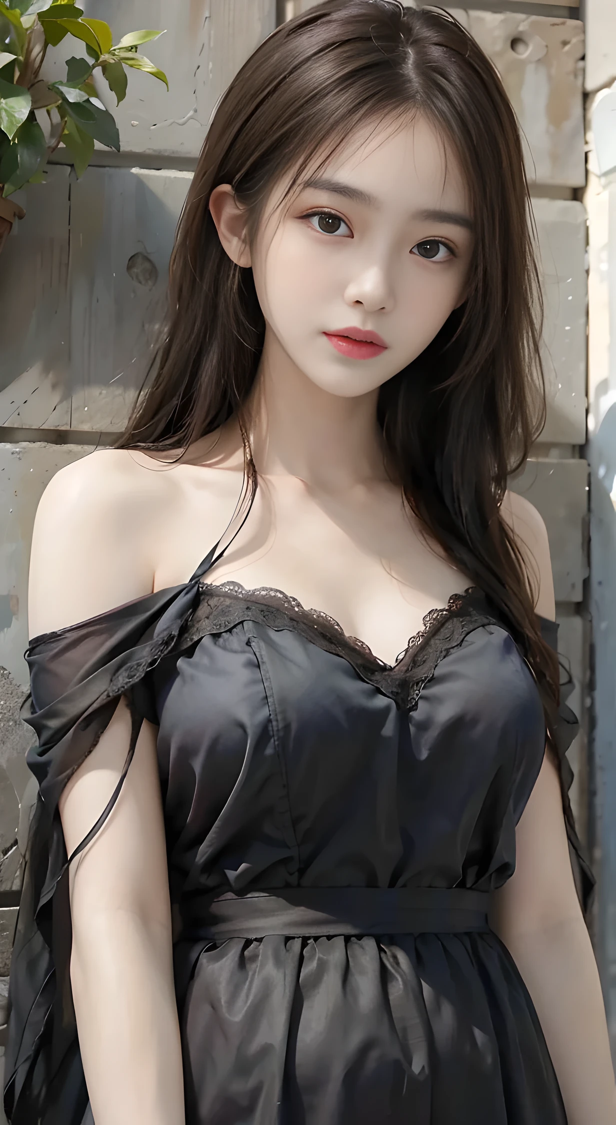top-quality、masterpiece、超A high resolution、(Realistic:1.4)、Raw photo、1 25-year-old girl、, sexy dress, lighting like a movie