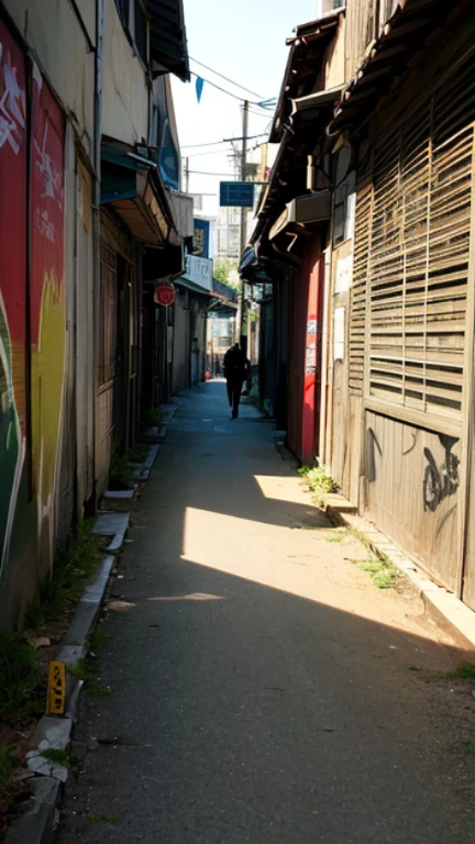 Background: Dark alleyway with flickering neon signs and graffiti-covered walls, reminiscent of mutafukaz and Doggybags vol.12 label619.
Foreground: Bitmeow emerges from the shadows, his sleek silhouette contrasting against the gritty backdrop.
Atmosphere: Yakuza symbols and irezumi tattoos adorn the walls, hinting at the underworld connections of the setting.
Elements: Police cars patrol the streets in the distance, adding a sense of danger and urgency.
Mood: Suspenseful and edgy.