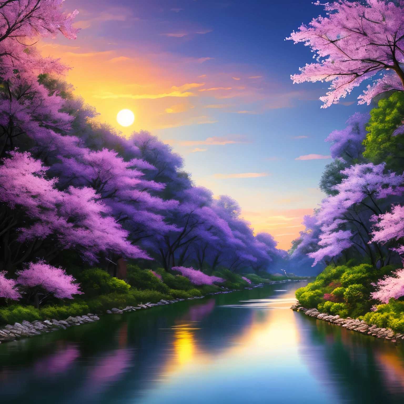 a beach with a bright sky and a bright star filled sky, magical beach, beautiful vibrant colors, glow wave, glowing colors, [ bioluminescent colors ]!!, stunning colors, beautiful colors, glowing rich colors, amazing colors, breathtaking colors, makes the sea area glowing water, glowing water, beautiful sunset glow, vivid glowing colors, beautiful deep colors