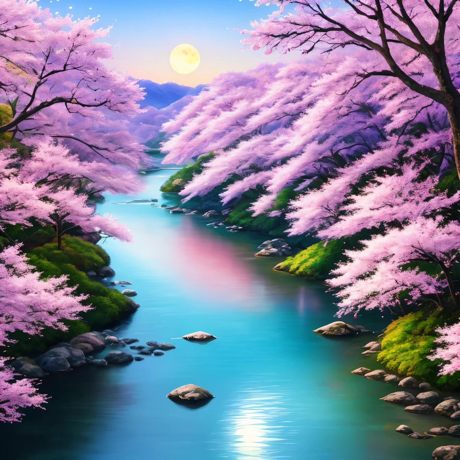 a beach with a bright sky and a bright star filled sky, magical beach, beautiful vibrant colors, glow wave, glowing colors, [ bioluminescent colors ]!!, stunning colors, beautiful colors, glowing rich colors, amazing colors, breathtaking colors, makes the sea area glowing water, glowing water, beautiful sunset glow, vivid glowing colors, beautiful deep colors