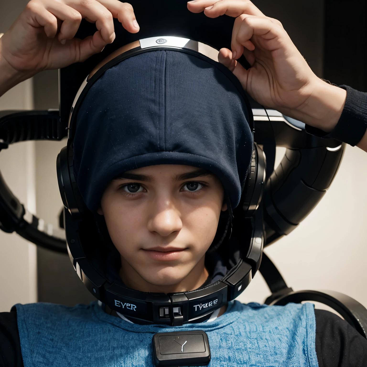 A boy named Eyder who loves technology