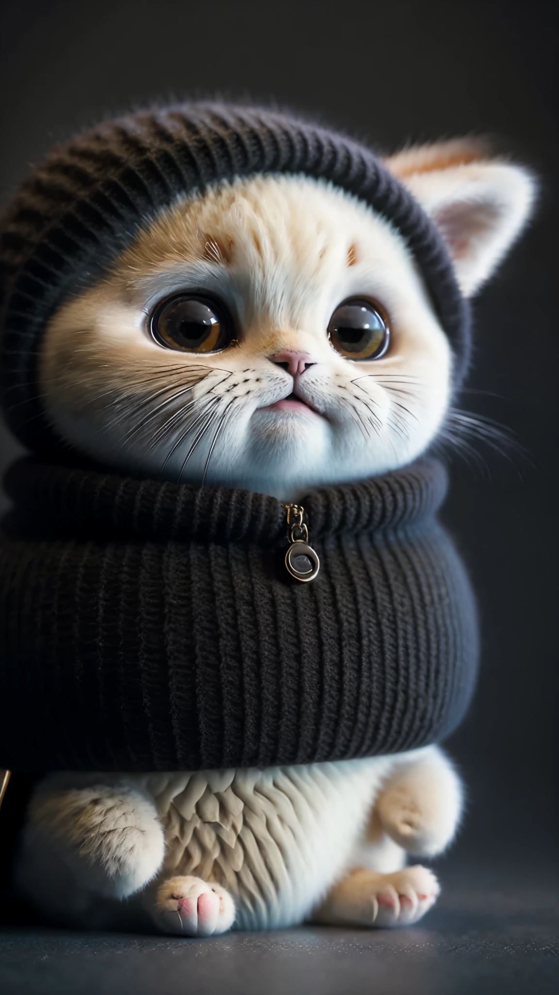 cat, brown, garfield, no_humans, depth of field, disney style, DARK_Glam, wearing DRK_Glam, deep shadow, (dark: 1.4), (8k, RAW photo, best quality, masterpiece: 1.2), big expression happy with mouth