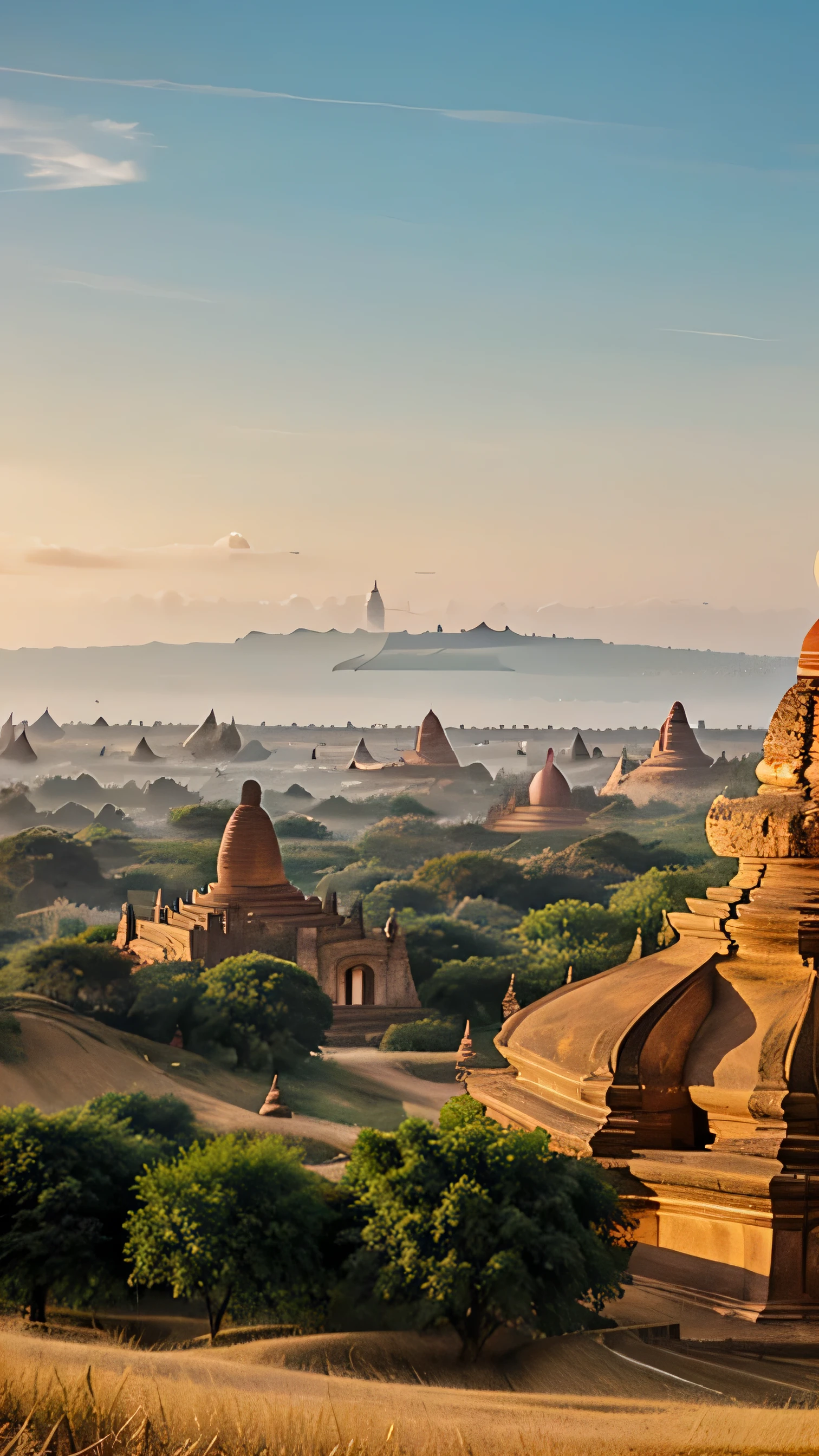 Breathtaking landscape view of Bagan