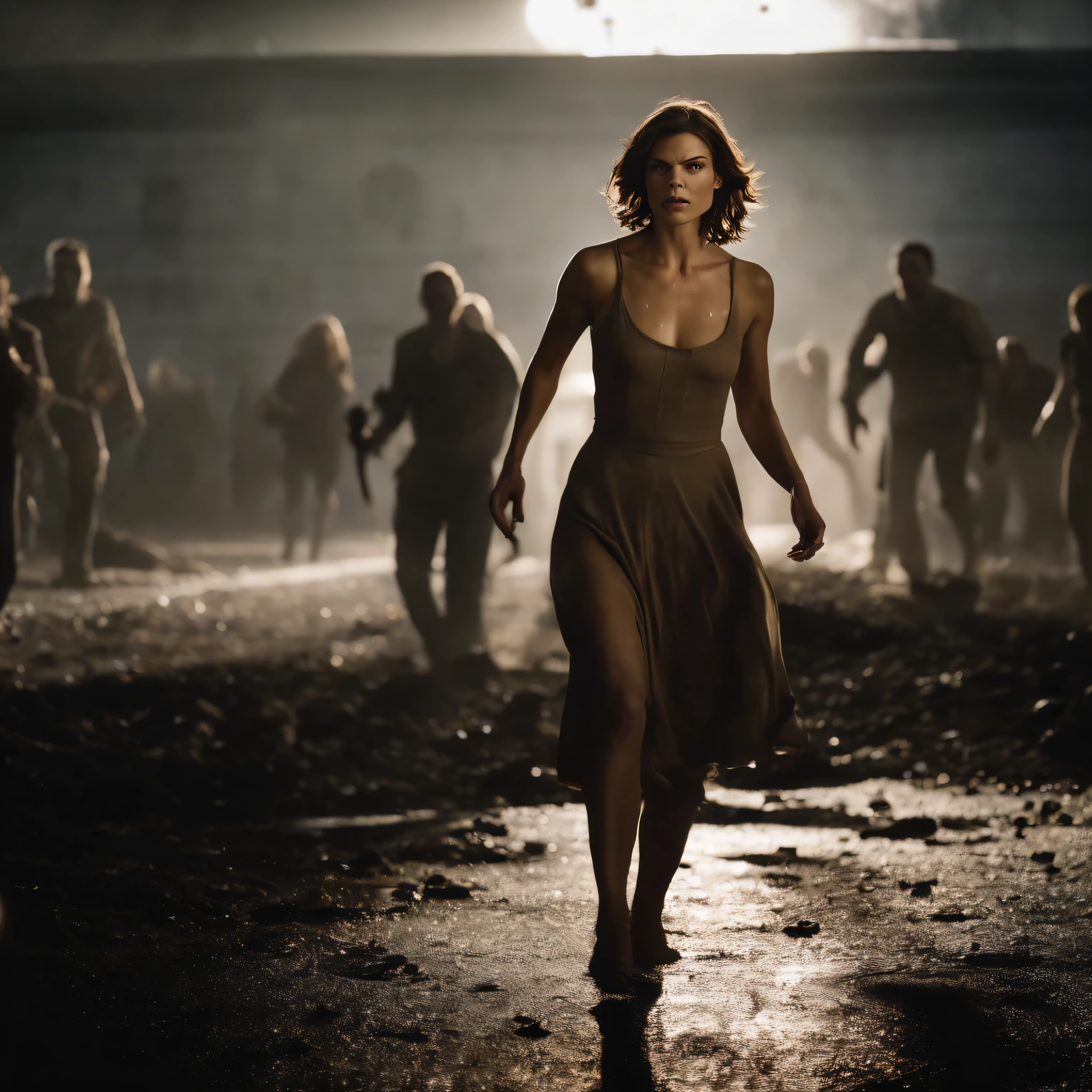 nude lauren cohan killing the zombies