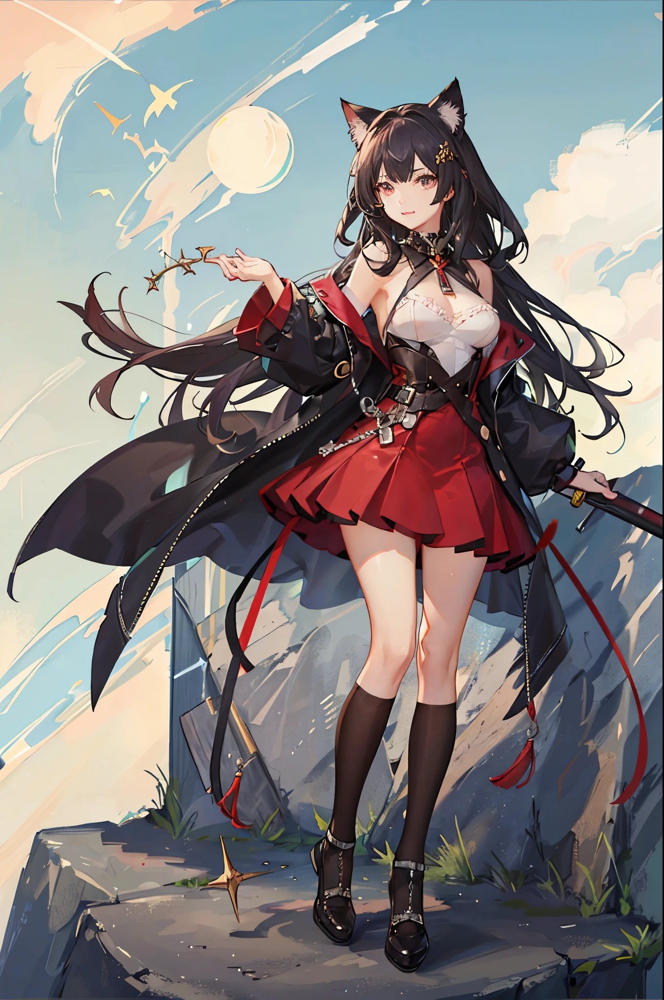 4k,8k,beautiful,High Quality,high resolution,high quality,anime,Cat ear,girl,Chubby,