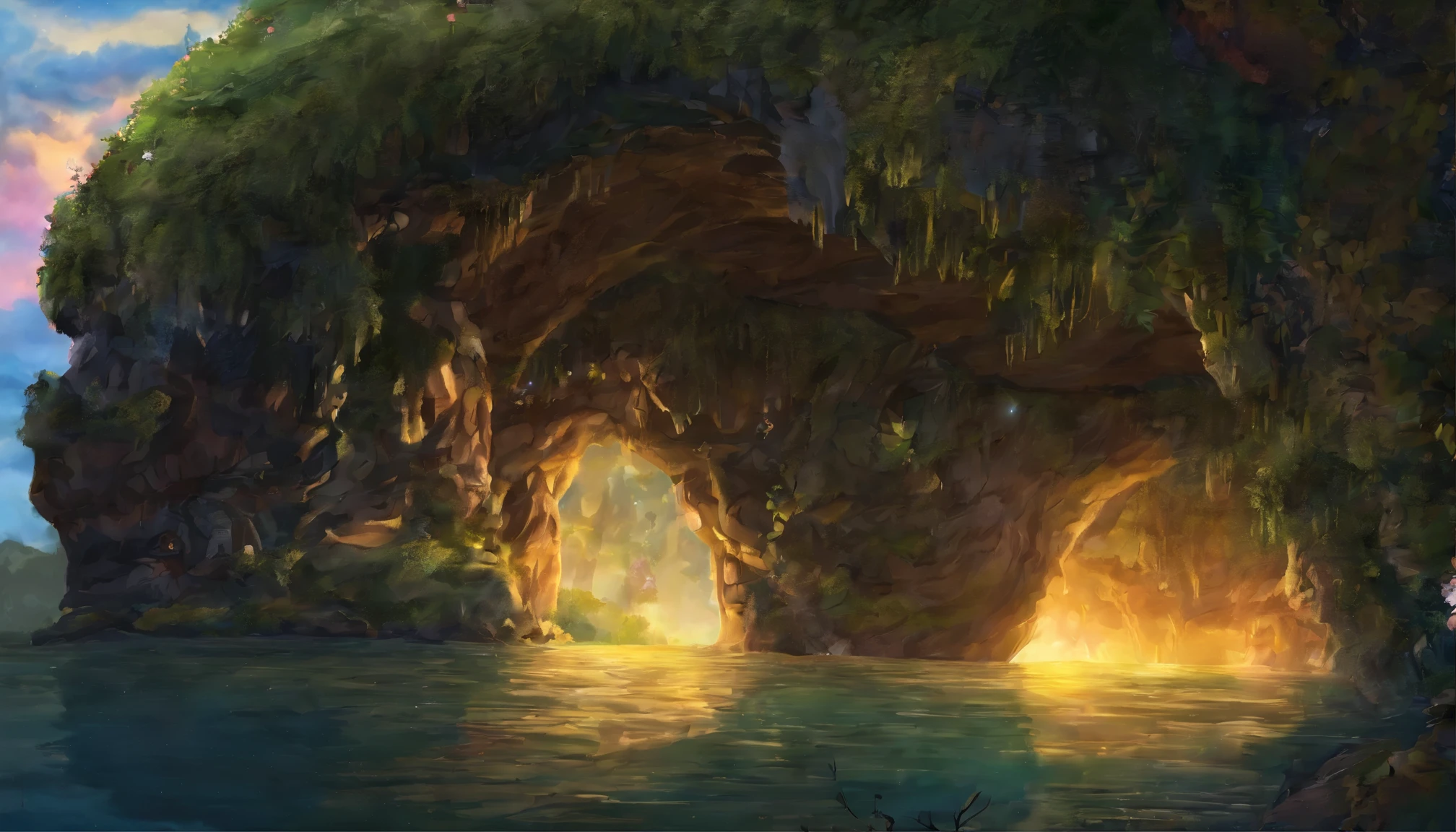 cave、night