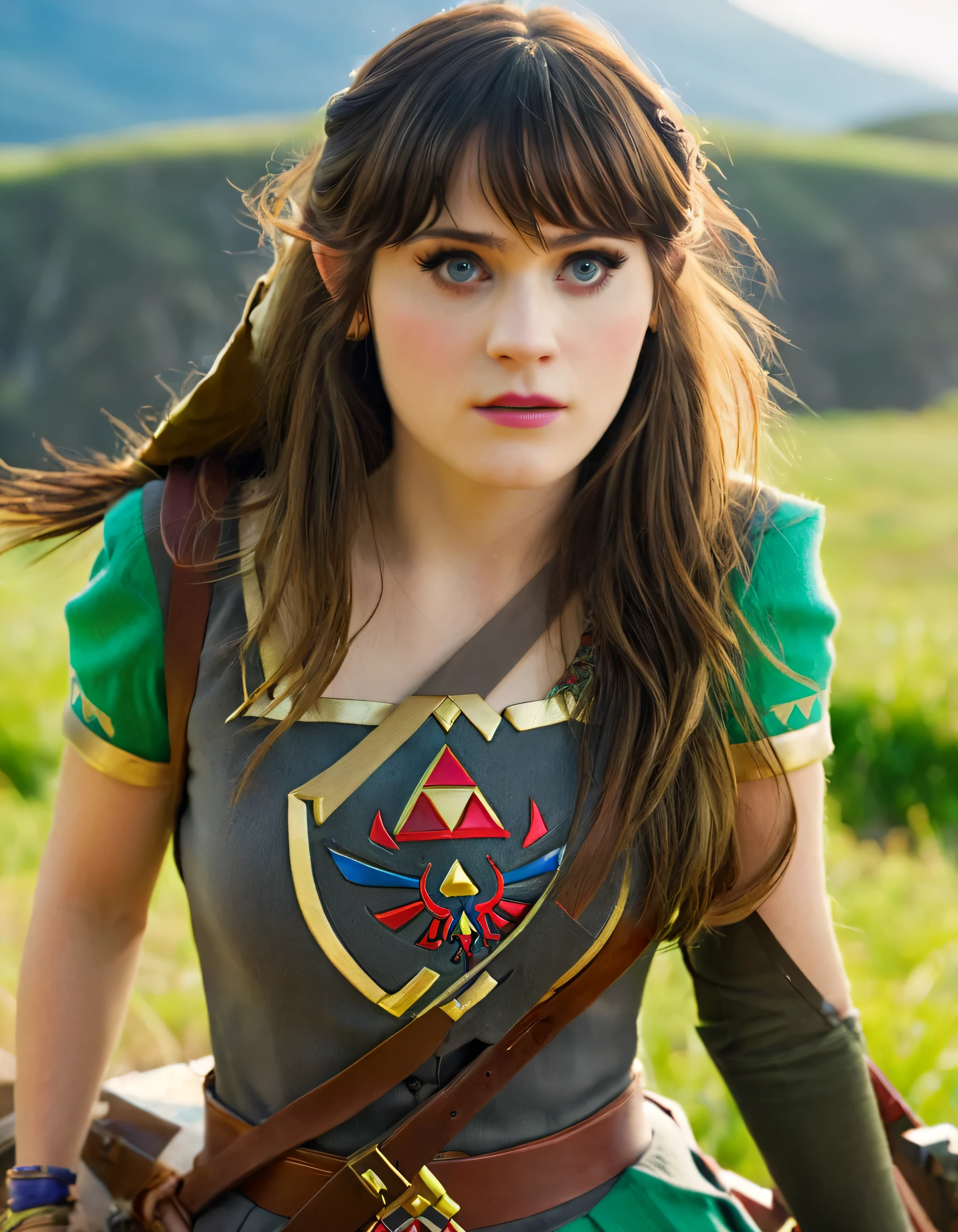 movie still of the Legend of Zelda Live action movie starring  (ohwx woman)  cinematic  light, 4k, closeup, high-saturation seductive 