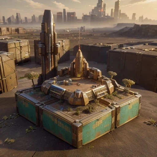 6598年Mars realistic model, (bifurcation, original photo, best quality, masterpiece:1.4),SteampunkCyberpunk6820 City,(CyberpunkMars light:1.3), Mars (related to land),(in a small nature box:1.3),Isometric, small nature, landscape on foundation,landscape,