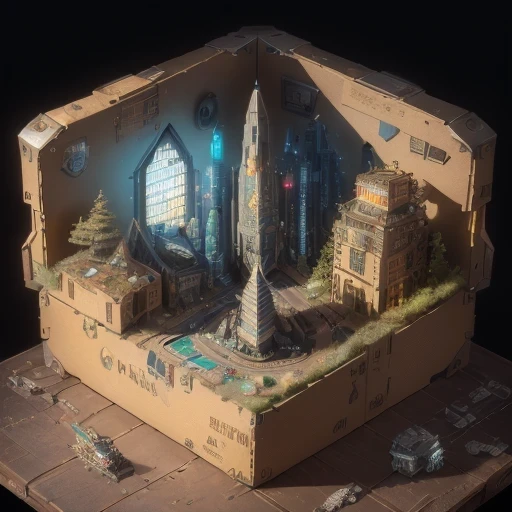 6598年Mars realistic model, (bifurcation, original photo, best quality, masterpiece:1.4),SteampunkCyberpunk6820 City,(CyberpunkMars light:1.3), Mars (related to land),(in a small nature box:1.3),Isometric, small nature, landscape on foundation,landscape,