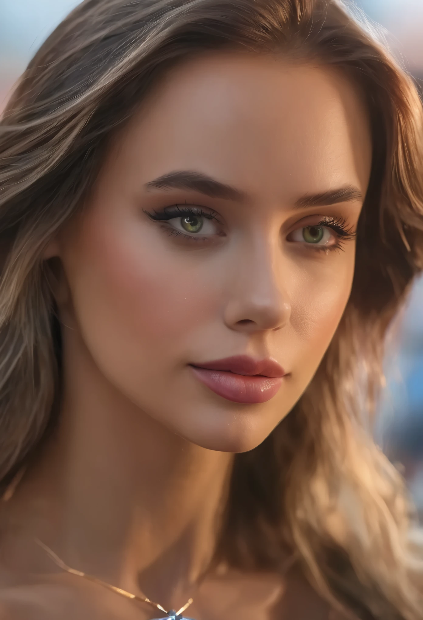 (best quality,4k,8k,highres,masterpiece:1.2),ultra-detailed,(realistic,photorealistic,photo-realistic:1.37), vivid colors, bokeh, HDR, studio lighting, extreme detail description, physically-based rendering, ultra-fine painting, sharp focus, professional, portraits, sexy supergirl, beautiful detailed eyes, beautiful detailed lips, green eyes, shoulder length  black hair, black and silver outfit, red cape with a midriff, , UHD 8K