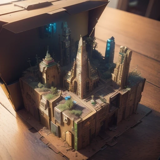 6598年Mars realistic model, (bifurcation, original photo, best quality, masterpiece:1.4),SteampunkCyberpunk6820 City,(CyberpunkMars light:1.3), Mars (related to land),(in a small nature box:1.3),Isometric, small nature, landscape on foundation,landscape,