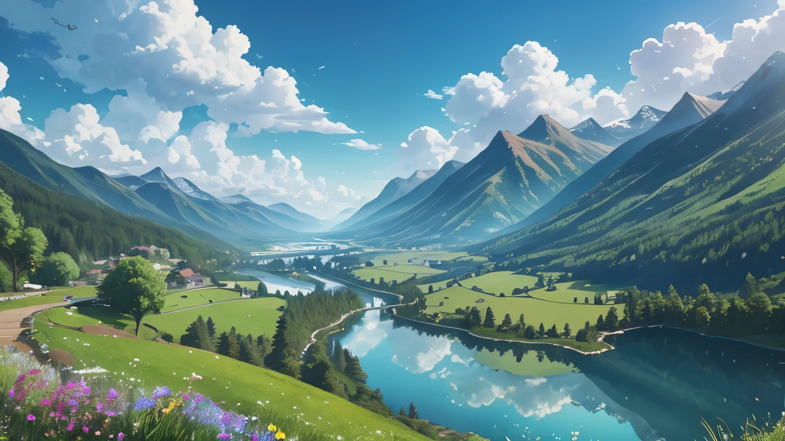 best quality,4k,8k,highres,masterpiece:1.2,ultra-detailed,realistic:1.37,beautiful landscapes,gradually fading from top to bottom,vibrant colors,subtle lighting,photography,scenic beauty,natural elements,fresh air,serenity,wilderness,harmonious composition,vivid greenery,towering mountains,sweeping valleys,flowing rivers,flourishing vegetation,glimmering waterfalls,sunlit meadows,fluffy clouds,pure blue skies,peaceful atmosphere,tranquil lakes,majestic trees,morning mist,reflecting sunlight,gentle breeze,sun-kissed flowers,tall grasses,endless horizons,nature's symphony of colors,breathtaking vistas,birds chirping,soothing sounds of nature,hiking trails,exploring the great outdoors,nature's playground,capturing the essence of nature's beauty.