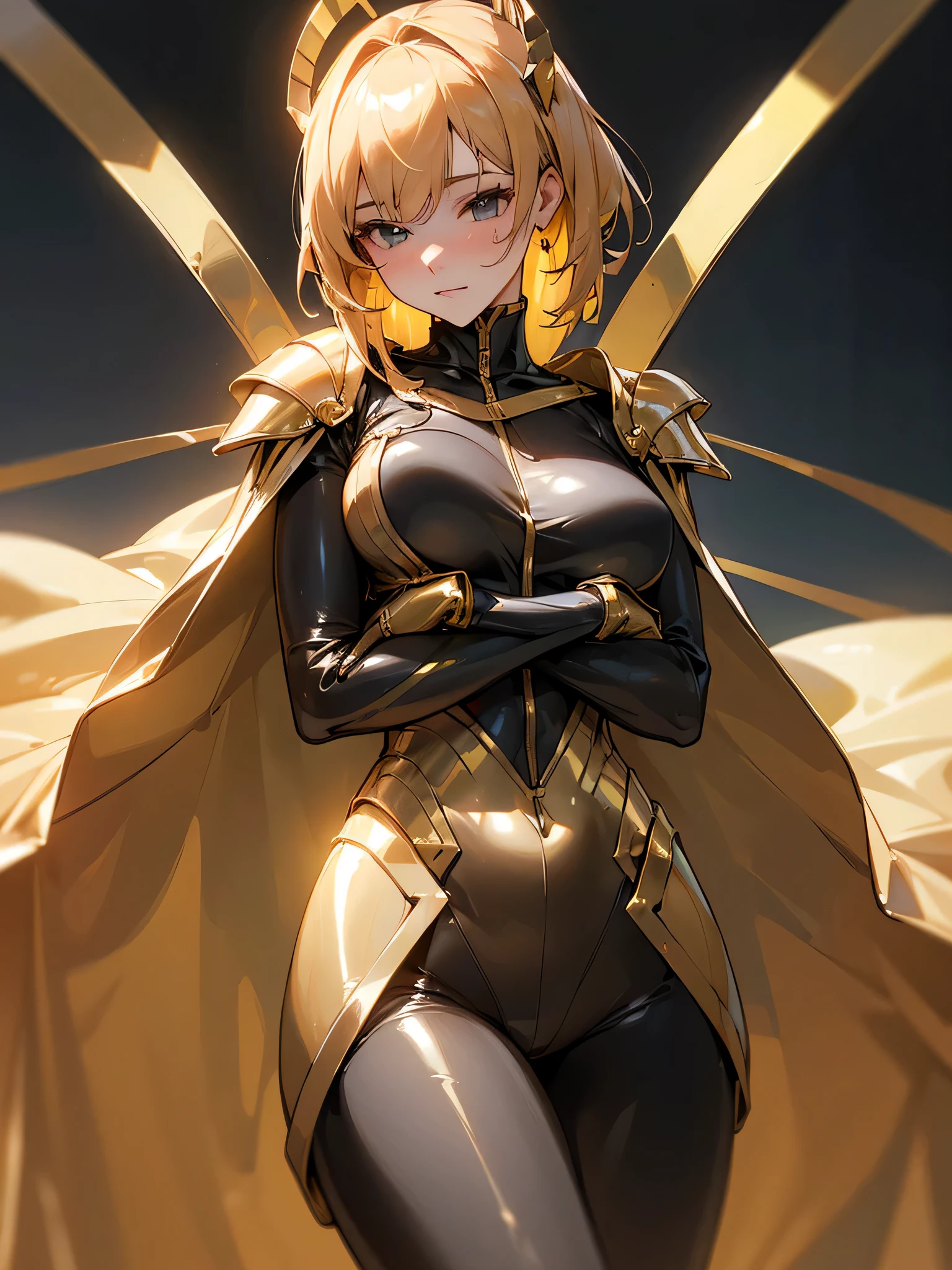 
A slender busty mature woman wearing a yellow tight plug suit、




