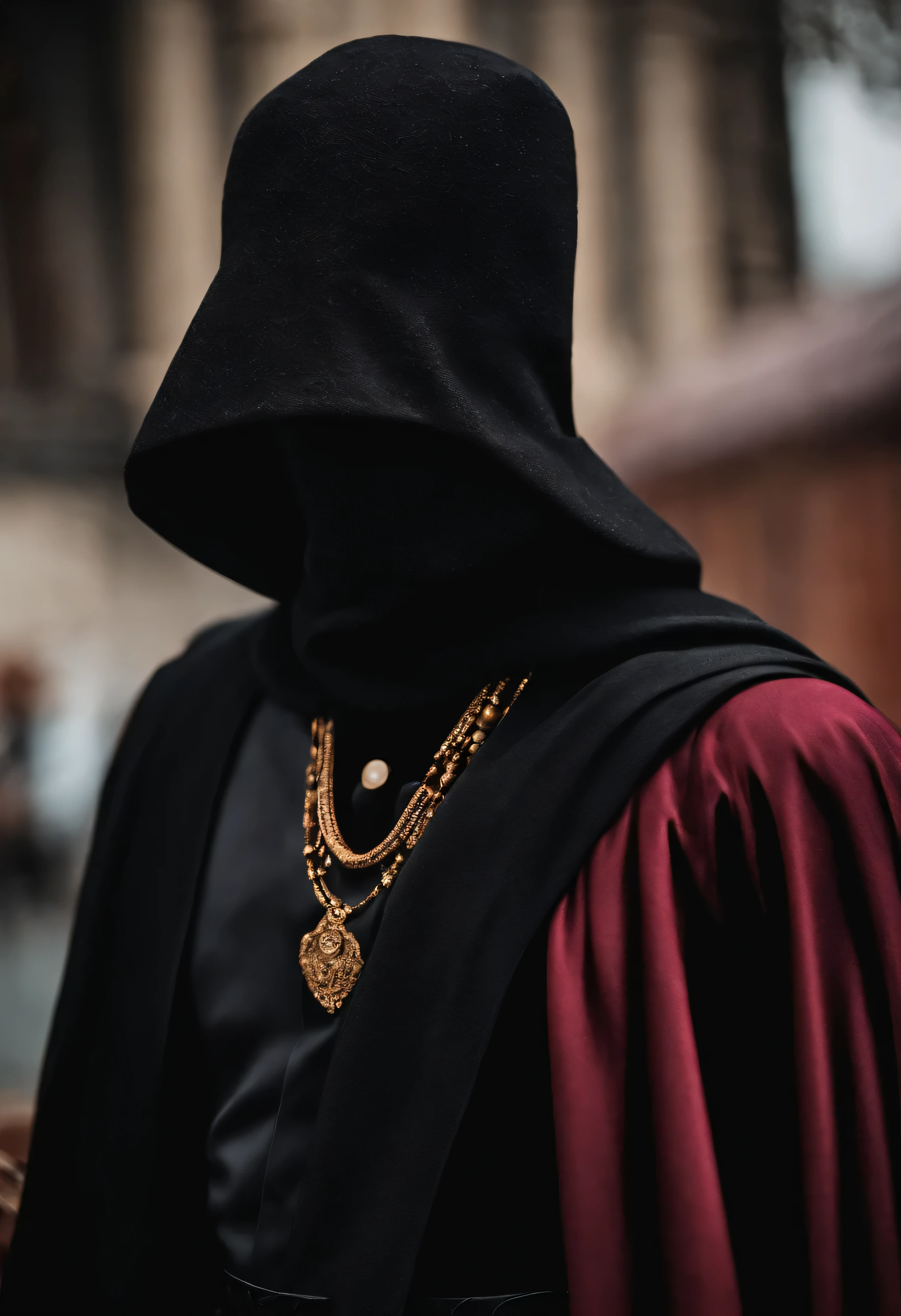 Youngman wearing a black Mask and black clothes