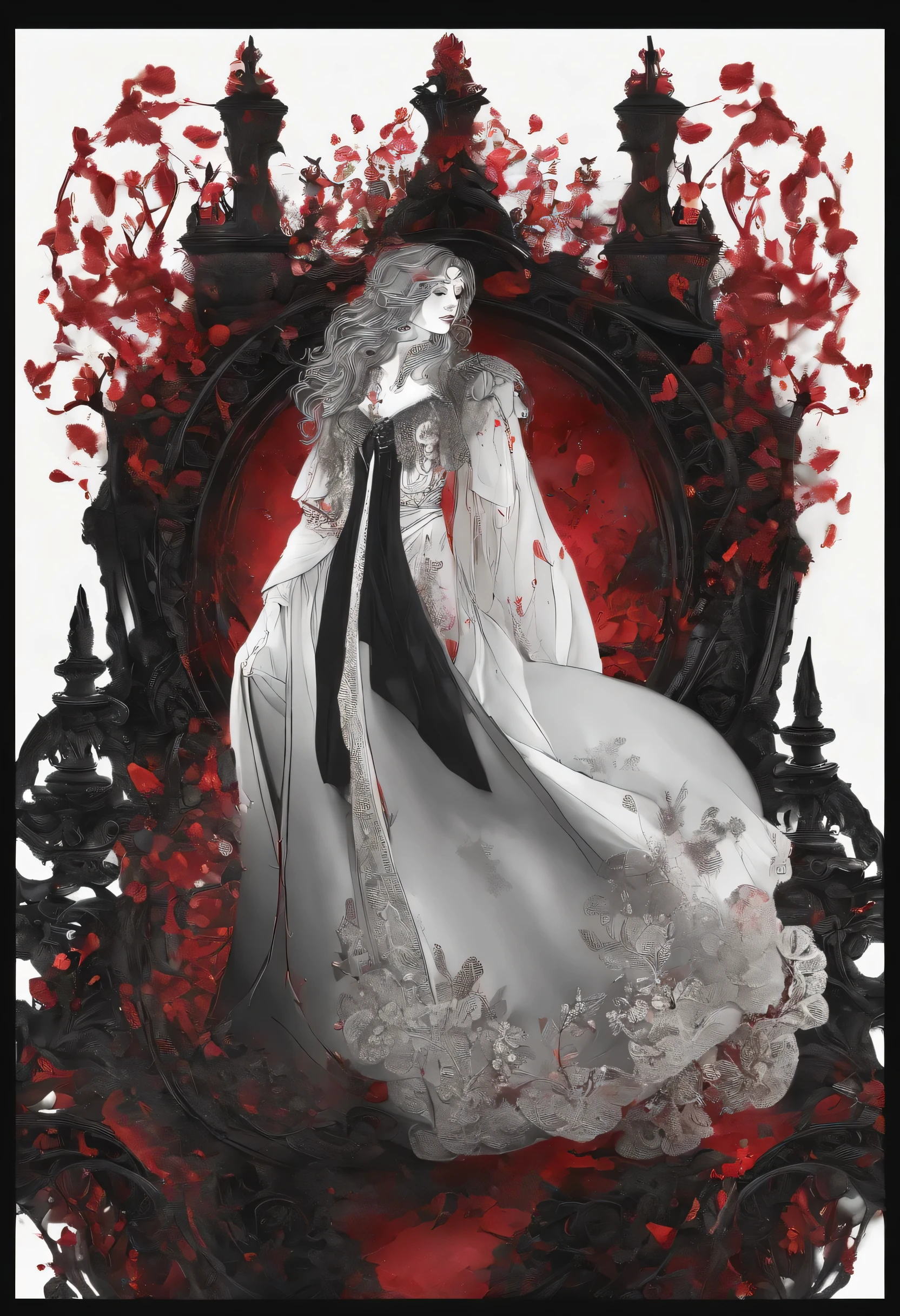 Black background with full of blood