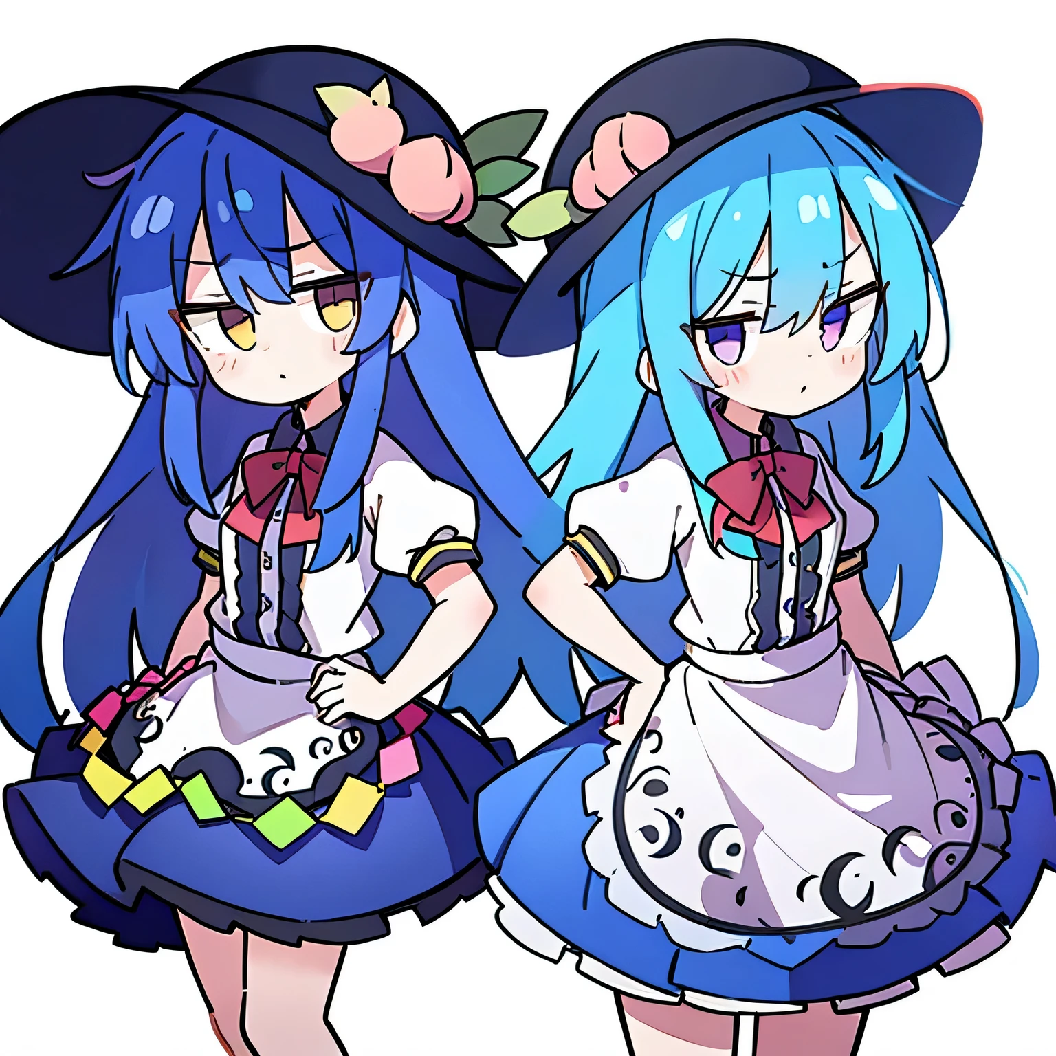 (masterpiece),best quality, expressive eyes, perfect face, 1girl,
hands on waist,beautiful, gorgeous,anime,girl,lora,hinanawi tenshi, blue hair, blue haired, floating clothes,waist grab, grabbing waist, mains sur les hanches , hands on hips,flat chest