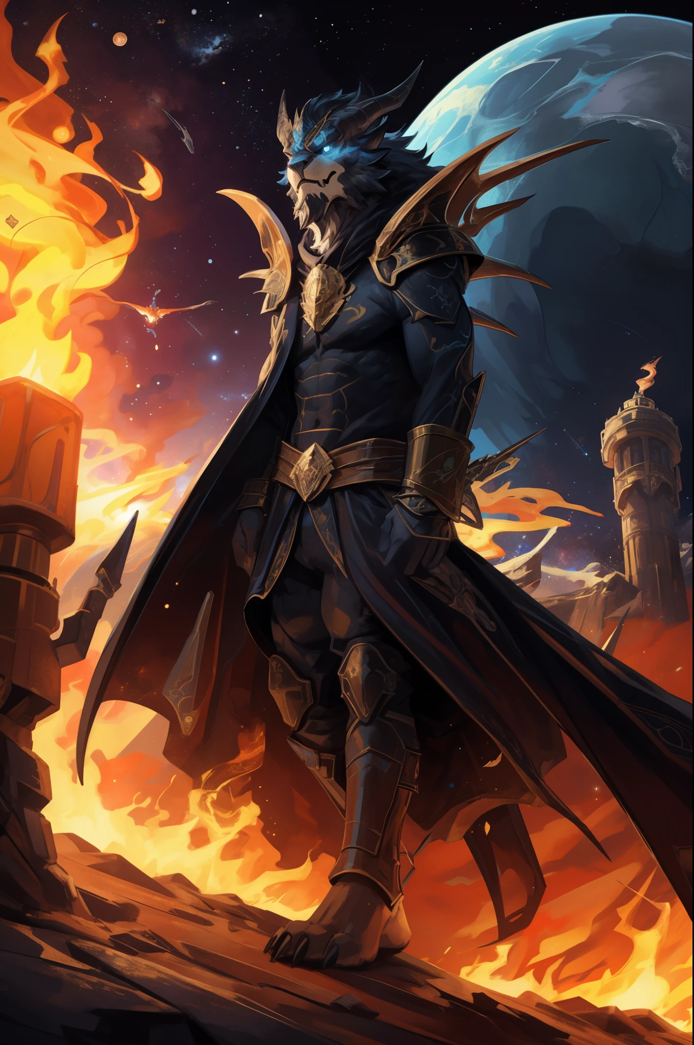 (((Barefoot furry character, full body, cinematic setting))) 

Sanctus Dominus
Infernus ad astra
Across the galaxy a new force of evil is rising
Wizards of chaos fighting the throne of brave king of Dundee
Entwined by mystic spells, they know where the sorcerer hidden
Imprisoned in ice on the planet of Knights
The powerful heroes of Crail
Aeons of warfare returning
No longer peace will survive
The intergalactic great Empire of Fife will die
For the king we will ride
Through the dark galactic skies
To defeat the foes
When the chaos wizards rise
Now the universe will burn
Evil sorcerer returns
Tragic fate rages tonight
Chaos wizards rise!
Sanctus Dominus
Infernus ad astra

BREAK, detailed background (modern lab), 8K, (masterpiece:1.5), intricate details, highly detailed, extreme detail, octane render, fine art, best quality, highres, (detailed face:1.5), ((full_body)), UHD, (((perfect hands)))