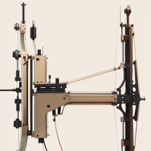 Arizona crossbow machine flat line illustration light color