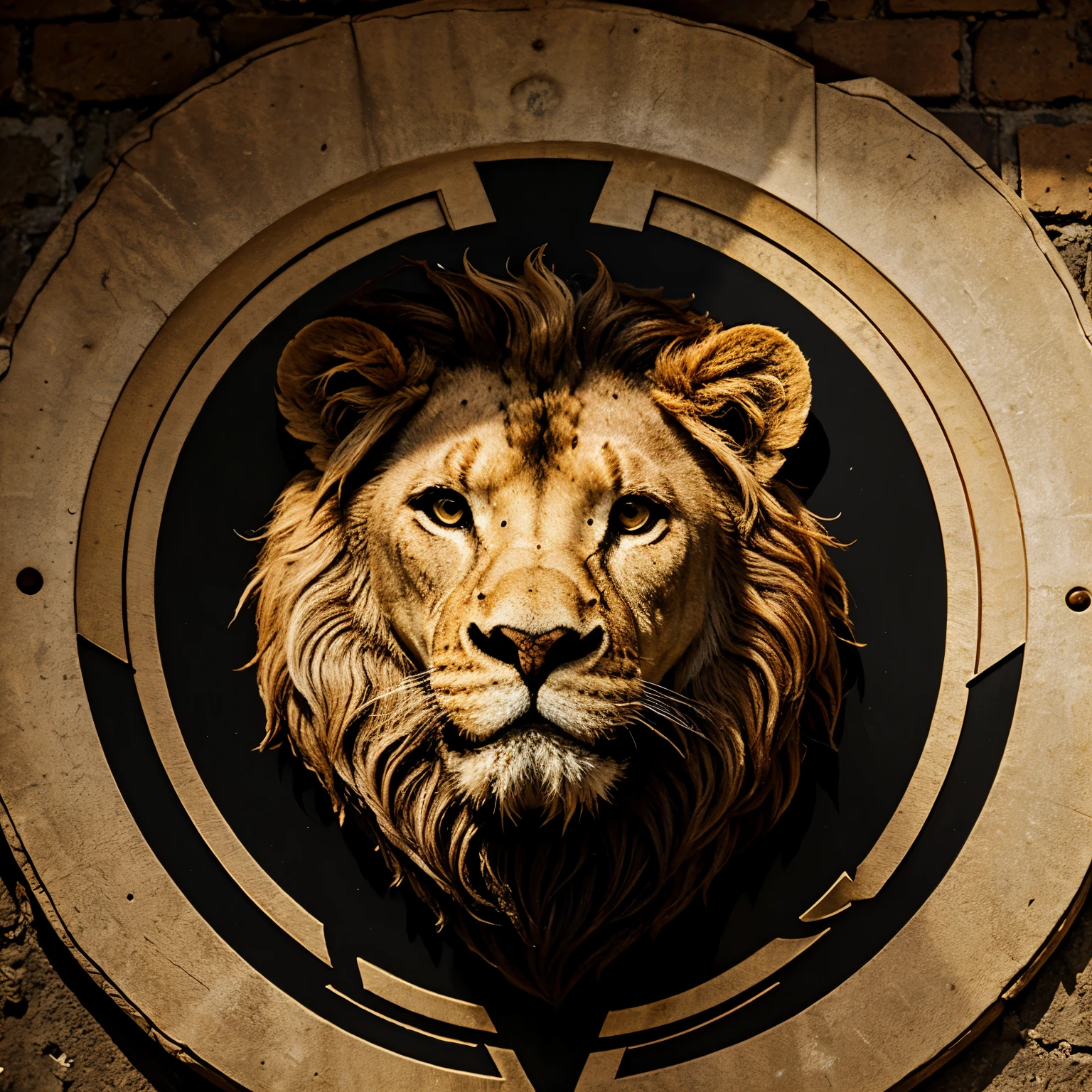 Create a bope logo with a lion detail