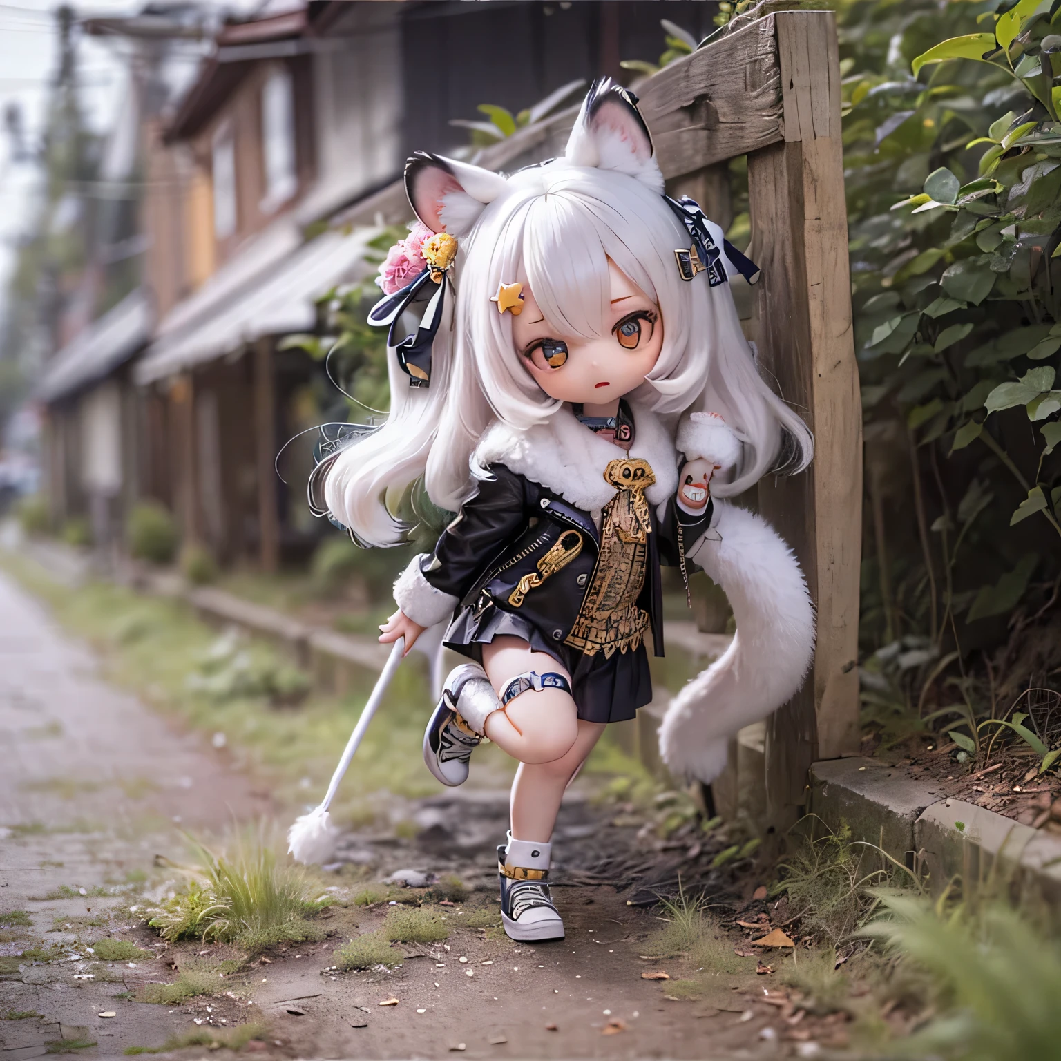 white tiger girls chibi run