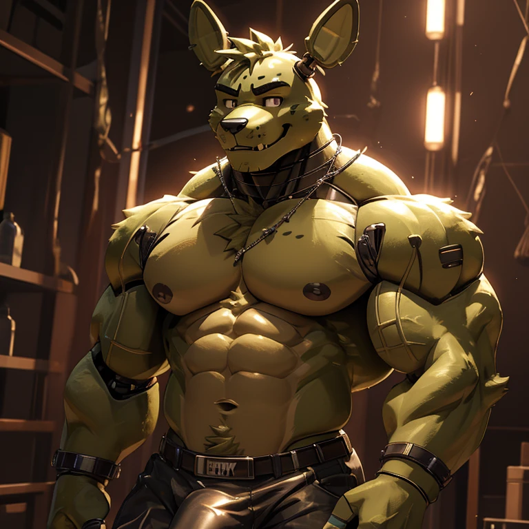 muscular anthro, solo character, furry fnaf springtrap, springtrap character, springtrap design, dark, springtrap character focus, huge muscle furry, male focus, 3d render, digital art, detailed portrait of a male anthro, muscular springtrap furry animatronic, springtrap focus, animatronics part focus, cinematic lightning, hard huge gay , showing , smiling, ultra realistic, confident and seductive look, machine parts, android, cybernetic, cyborg, dark background, realiscitc light, realistic body, huge build muscle, springtrap only, male only, showing  lovely, looking into camera, hard  standing witout pants,  , huge anthro furry bodybuilder, flex muscles, smiley confident face, furry springtrap fnaf character focus