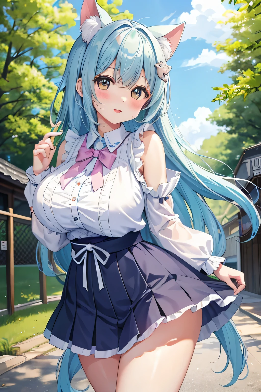 highest quality、High resolution、detailed background、(Two cute boys naked and wearing panties:1.5)、(huge breasts:1.4)、(A delicate body like a girl's:1.5)、(cute girl-like face:1.5)、black hair、cute long hair hairstyle、cute panties、plump nipples、look at me shyly、cute、hide your hands behind your back、excited、She's completely naked and wearing cute colored panties.、in nature、Show the whole body