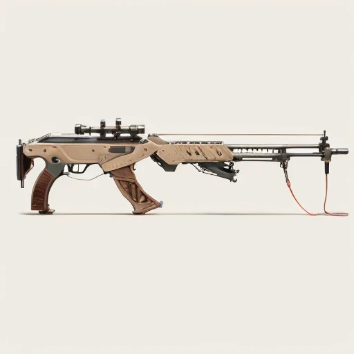 Arizona crossbow machine flat line illustration light color