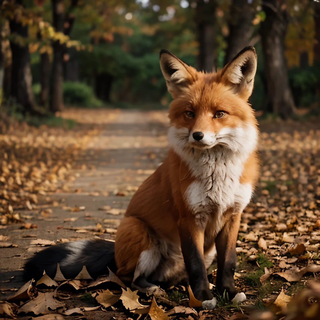 Fox and autumn
