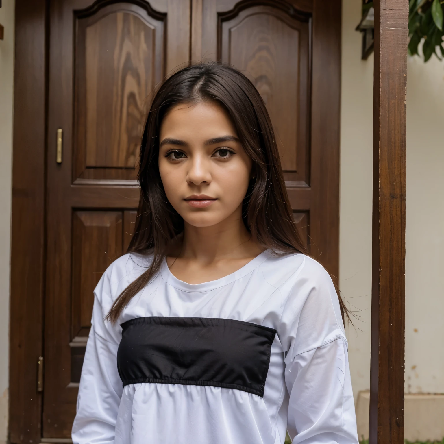 arte de uma mulher branca com cebelo preto e ondulado