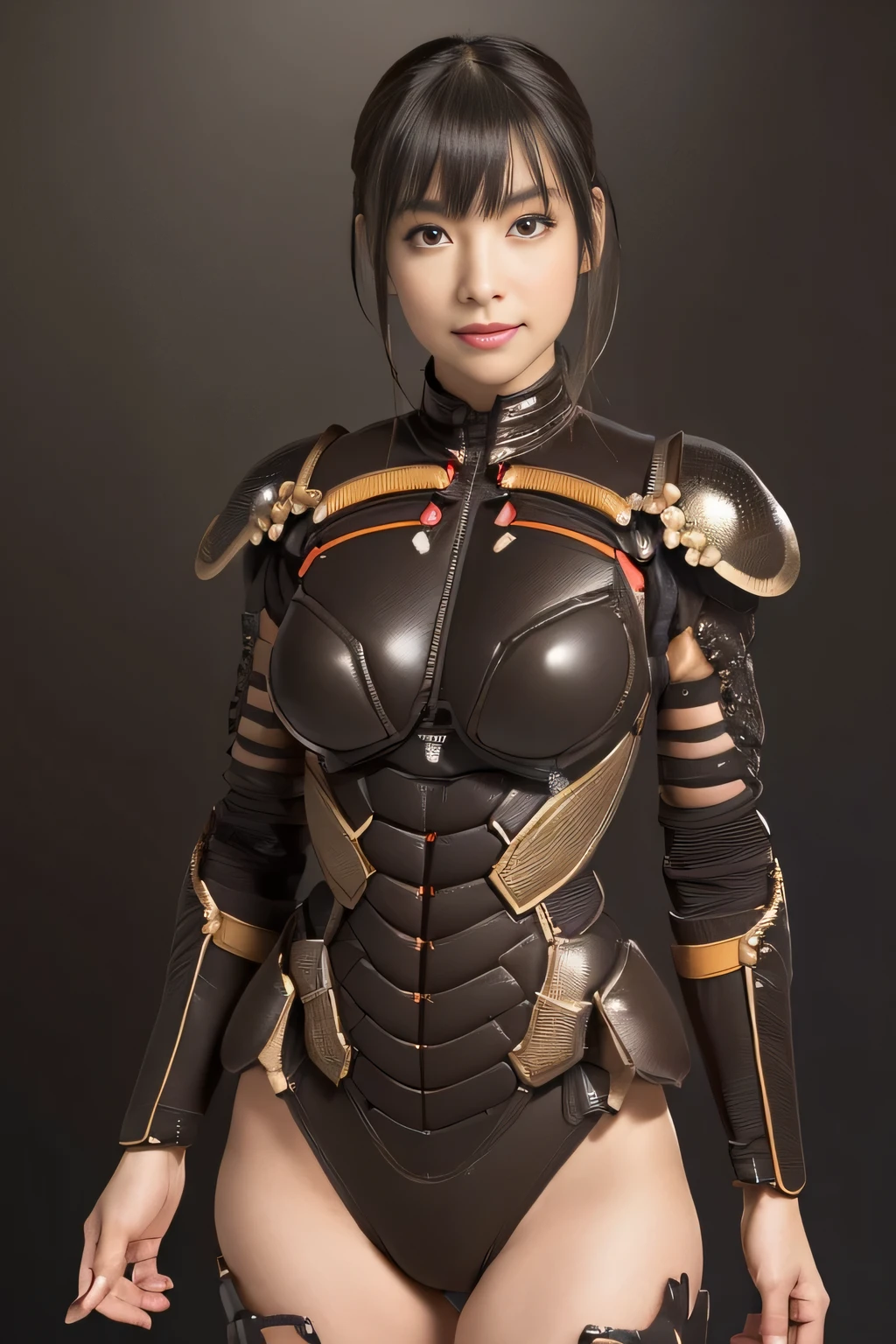 (high resolution,masterpiece,best quality,extremely detailed CG, anime, official art:1.4), realistic, photo, amazing fine details, all intricate, gloss and shiny,awesome many layers, 8k wall paper, 3d, sketch, kawaii, illustration,( solo:1.4), perfect female proportion,villainess, (fusion of dark brown cockroach and lady:1.4), (brown cockroach form lady:1.2), (brown cockroach lady:1.2), (fusion:1.2), (solo:1.4), (evil smile:1.2), muscular, abs, (cockroach brown exoskeleton bio insect suit:1.4), (cockroach brown exoskeleton bio insect armor:1.2), (brown transparency cockroach wing:1.4), (brown cockroach antennae:1.3),